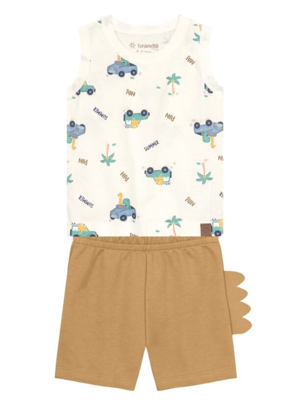 Conjunto bebê menino de dinossauro Brandili Baby