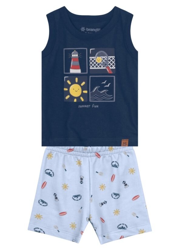 Conjunto bebê menino de verão Brandili Baby